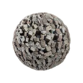Stone rubble pavement